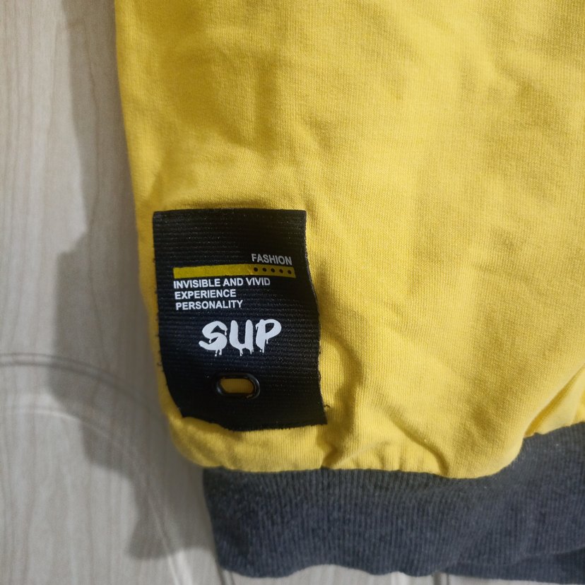 Erkek Çocuk Sarı Fermuarlı Sweatshirt - Görsel 3