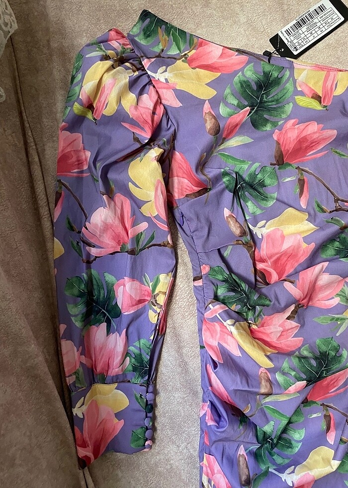 Tek kol mini elbise gece elbisesi - Görsel 3