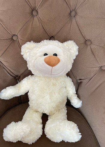 Beden Beyaz Peluş Ayıcık Oyuncak
