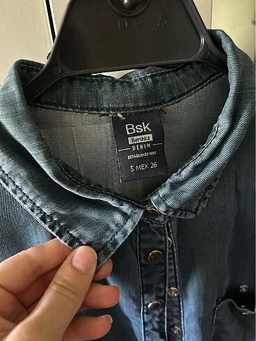 Bershka Bershka Jean görünümlü gömlek