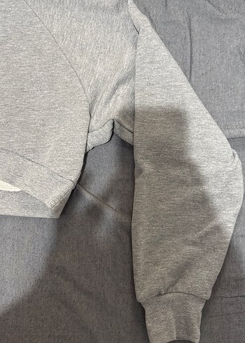 Diğer Gri Kadın Bisiklet Yaka Uzun Kollu Sweatshirt