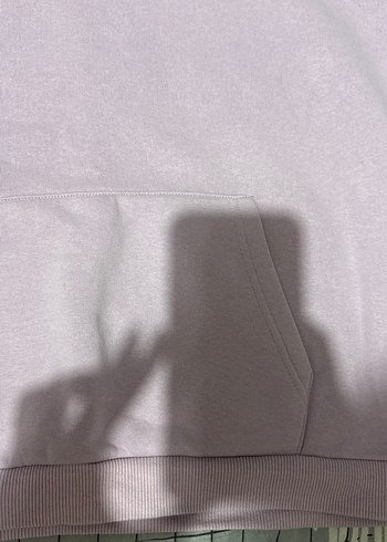 V-Yaka lila Kadın Sweatshirt - Görsel 4