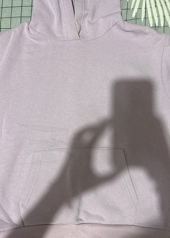 V-Yaka lila Kadın Sweatshirt - Görsel 2