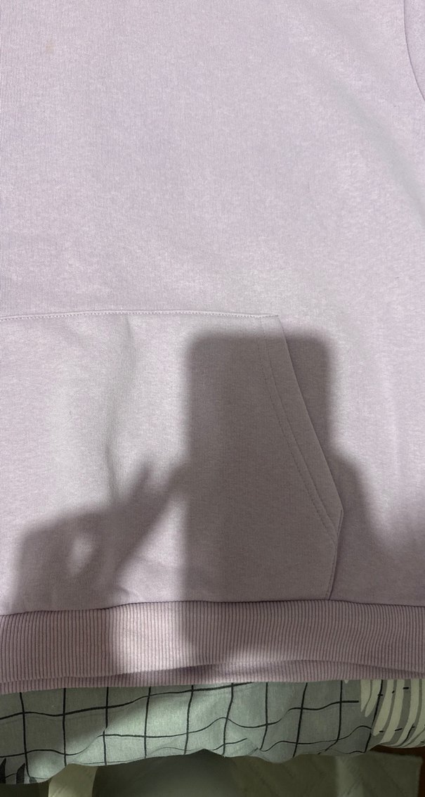 V-Yaka lila Kadın Sweatshirt - Görsel 4