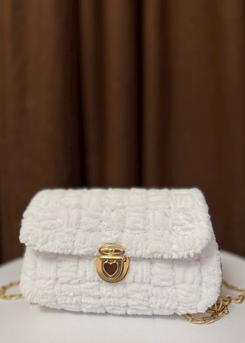 Beyaz Kanvas Kadın Çanta - Görsel 2