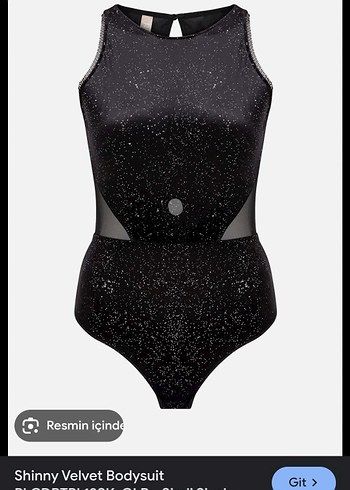 Siyah Parlak Mini Kadın Mayo Penti büstiyer - Görsel 6
