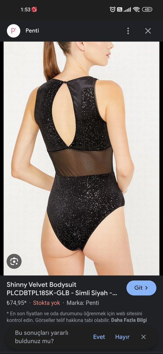 Siyah Parlak Mini Kadın Mayo Penti büstiyer - Görsel 4