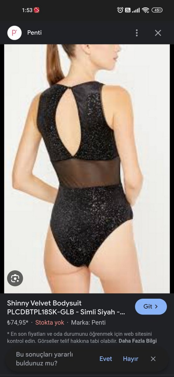 Siyah Parlak Mini Kadın Mayo Penti büstiyer - Görsel 3