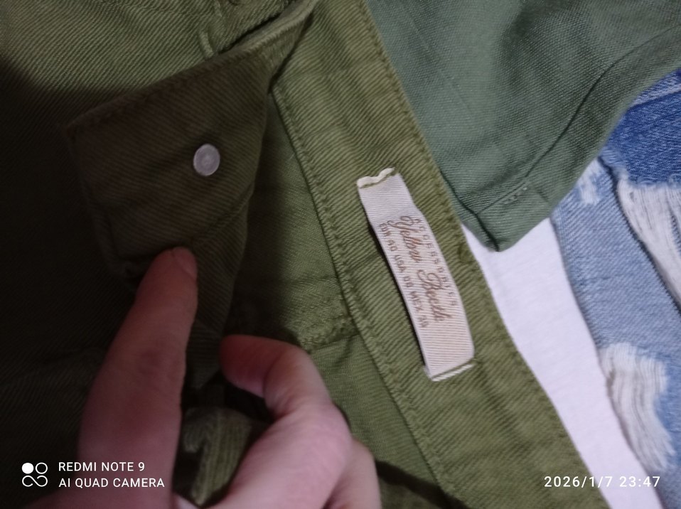 Kadın Çok Renkli Rahat Kesim Kot Şort - Görsel 2