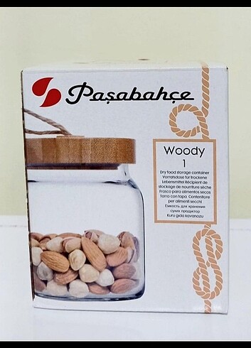 Paşabahçe Woody Bambu kapaklı kavanoz 