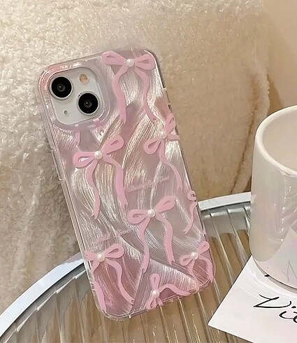 İphone 13 kılıf kurdele inci