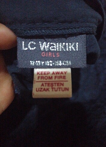13-14 Yaş Beden lacivert Renk LC Waikiki lacivert elbise