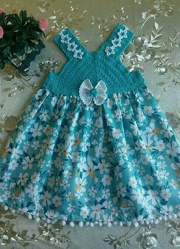 Orgu bebek elbisesi