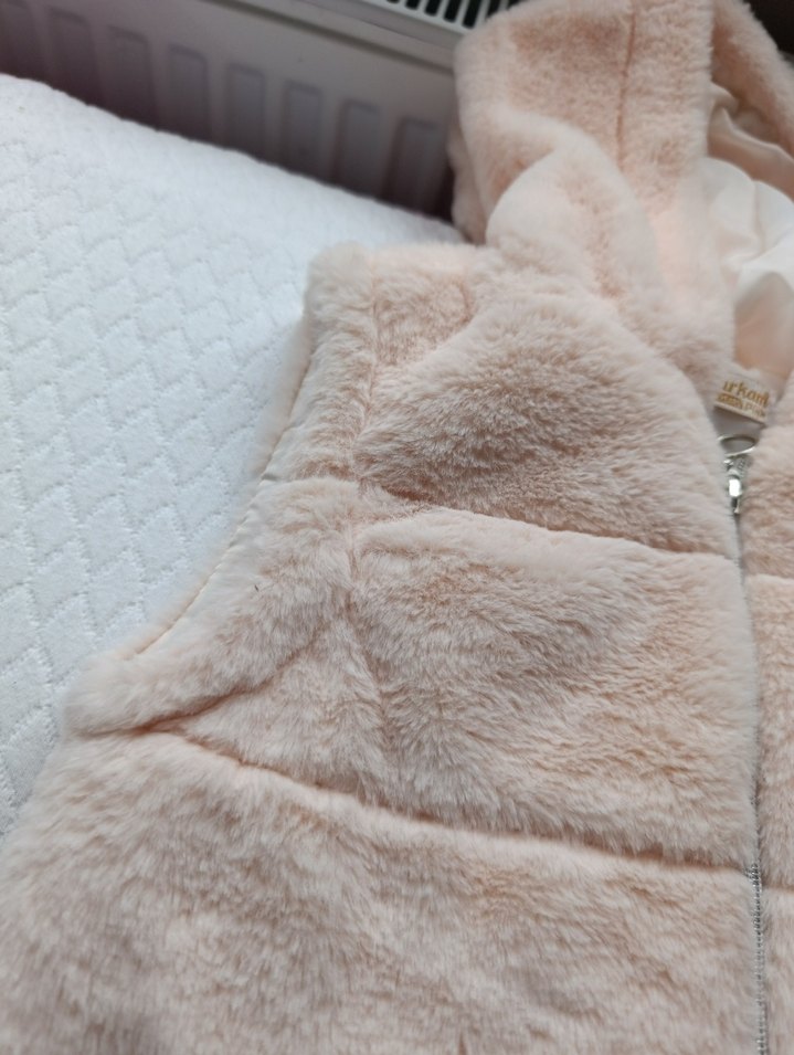 Kız Çocuk Kapüşonlu Yelek - Görsel 3