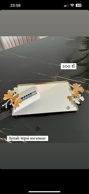Aynalı tepsi