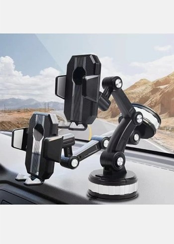 Ayarlanabilir Siyah ve Gri Telefon Tutucu - Görsel 3