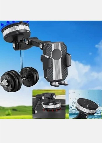 Ayarlanabilir Siyah ve Gri Telefon Tutucu - Görsel 4