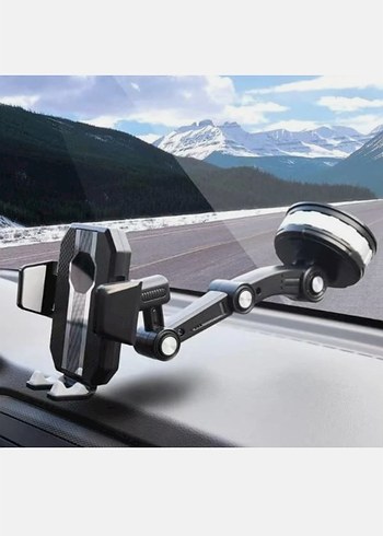 Ayarlanabilir Siyah ve Gri Telefon Tutucu - Görsel 2