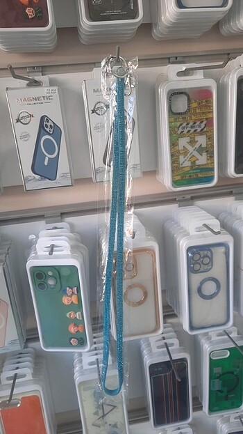 Taşlı telefon boyun askısı - Görsel 4