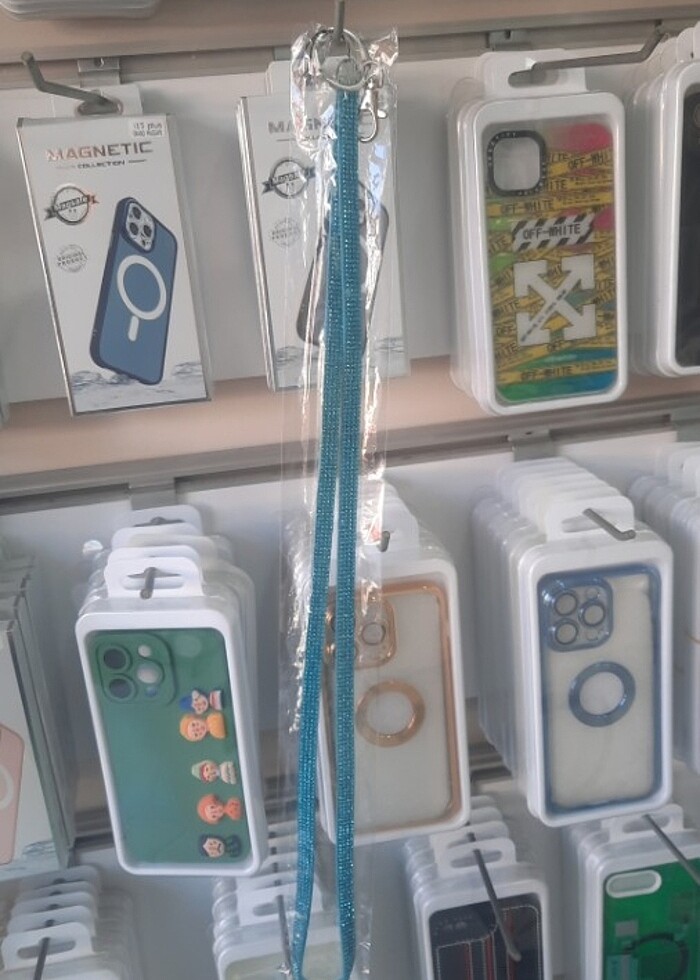 Taşlı telefon boyun askısı - Görsel 4