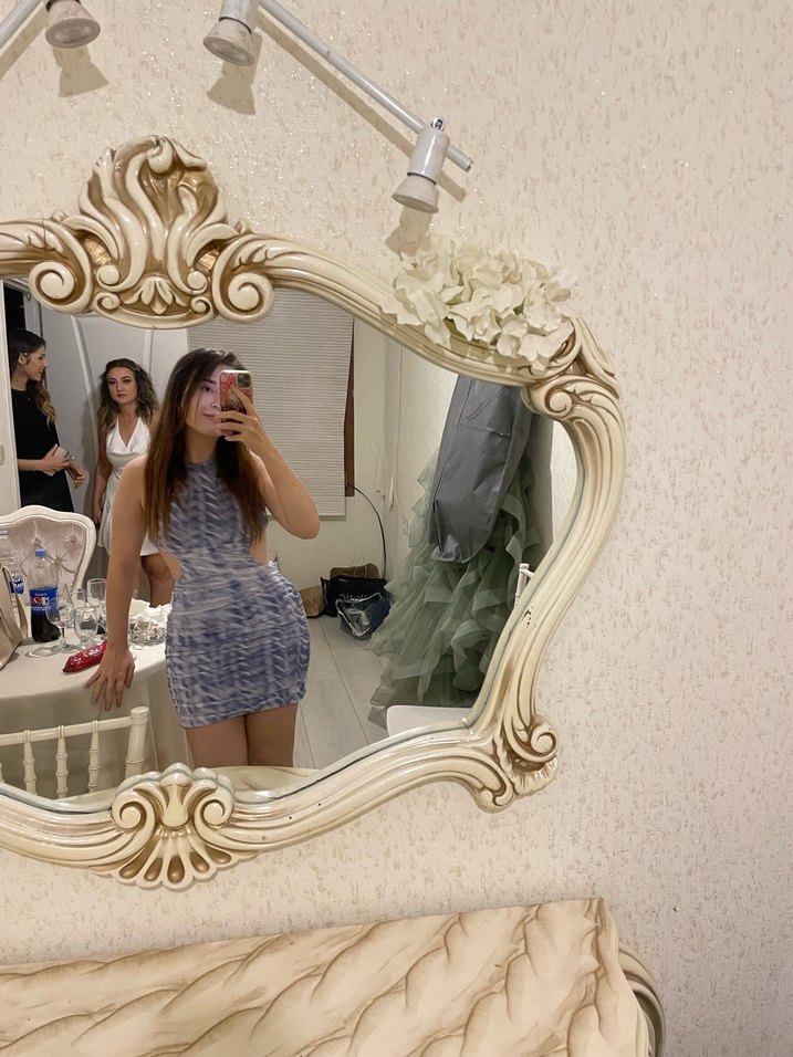 Zara Batik Desenli Elbise - Görsel 3