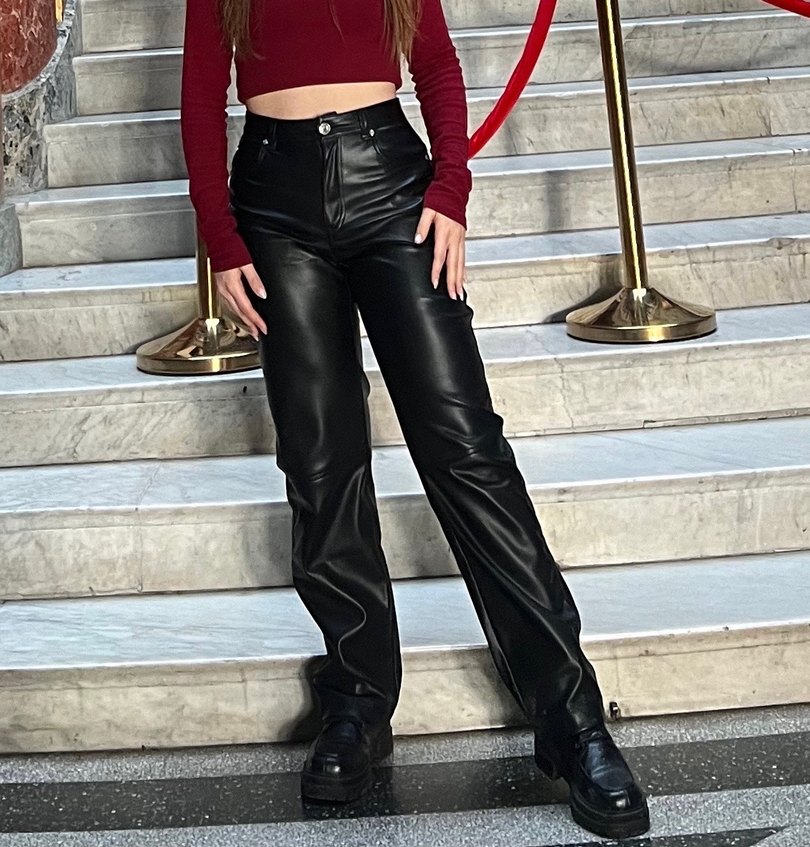 Bershka Deri Pantolon - Görsel 3