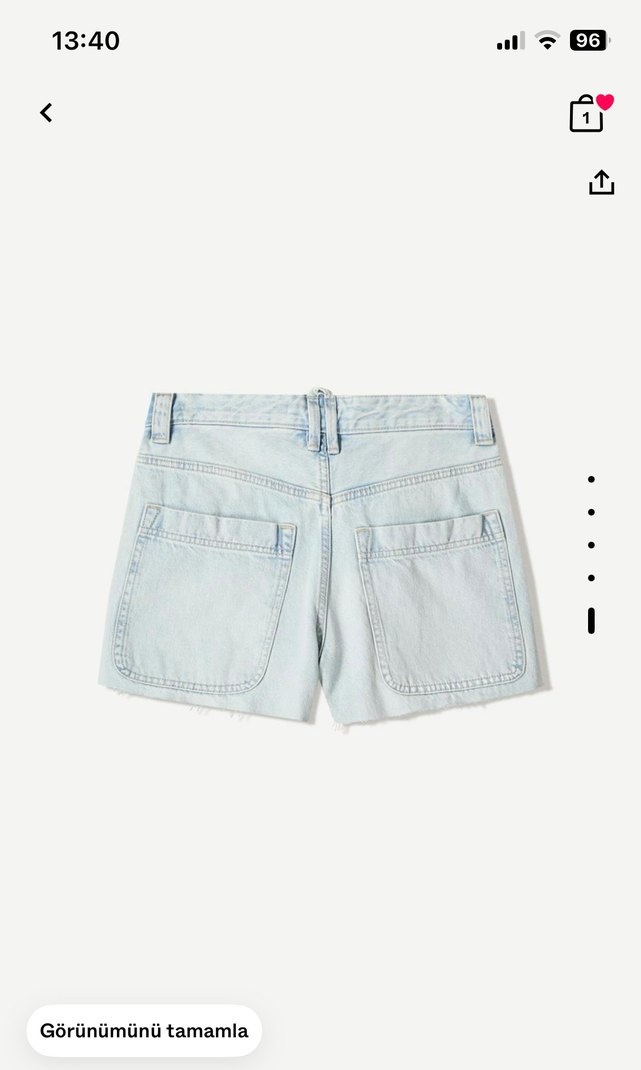 Bershka Mini Kot Şort - Görsel 5