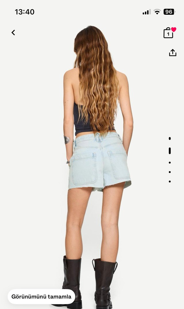 Bershka Mini Kot Şort - Görsel 2