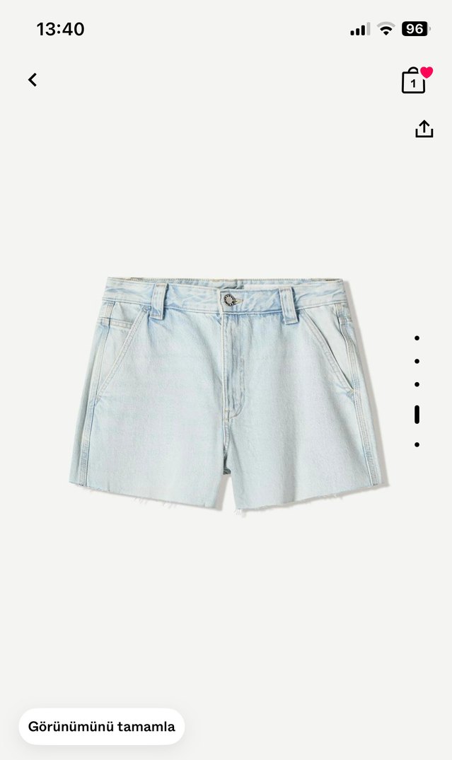 Bershka Mini Kot Şort - Görsel 4