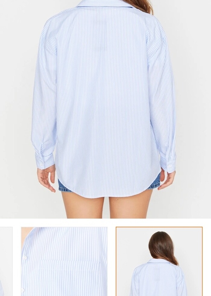 Trendyolmilla Çizgili Gömlek - Görsel 3