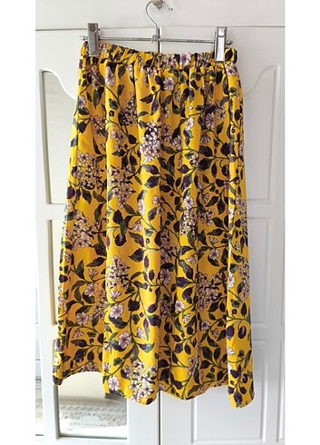 Zara Desenli midi etek