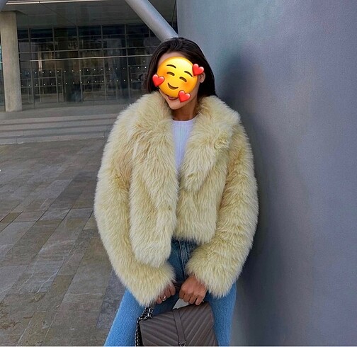Zara Zara suni kürk açık sarı