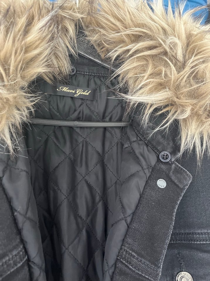 Kürk Detaylı Kadın Denim Ceket - Görsel 2