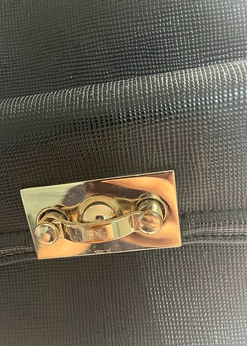 Zara Siyah Deri Kadın Sırt Çantası - Görsel 5