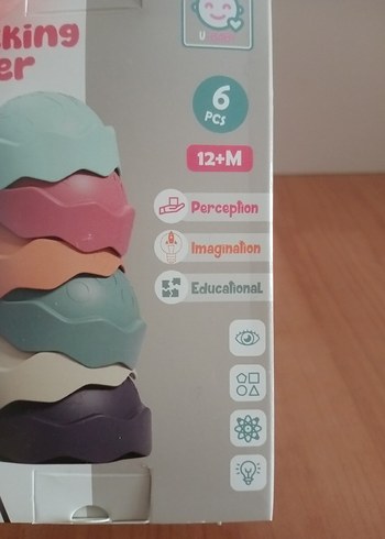 Beden TOP KULE 6 PARÇA EĞİTİCİ RENGARENK OYUNCAK