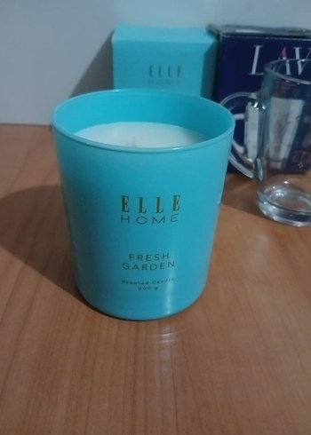 Beden HEDİYELİK SÜPER PAKET - ELLE 200gr KOKULU MUM + LAV BURÇ BARDAK