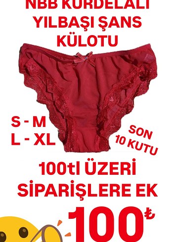 NBB YILBAŞI ŞANS ÇAMAŞIRLARI - 100tl ÜZERİ SİPARİŞE +100tl - Görsel 2
