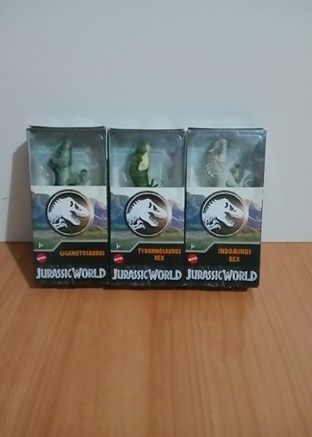 3 ADET JURASSİC WORLD DİNOZOR FİGÜRÜ