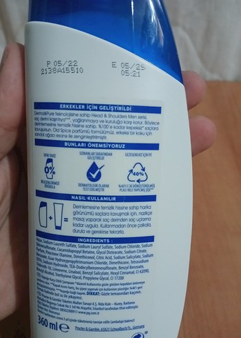 ESKİ TARİHLİ HEAD SHOLDERS MEN ŞAMP. + SAÇ KREMİ - Görsel 4