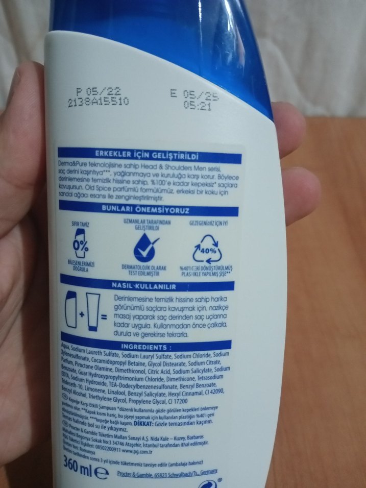 ESKİ TARİHLİ HEAD SHOLDERS MEN ŞAMP. + SAÇ KREMİ - Görsel 4