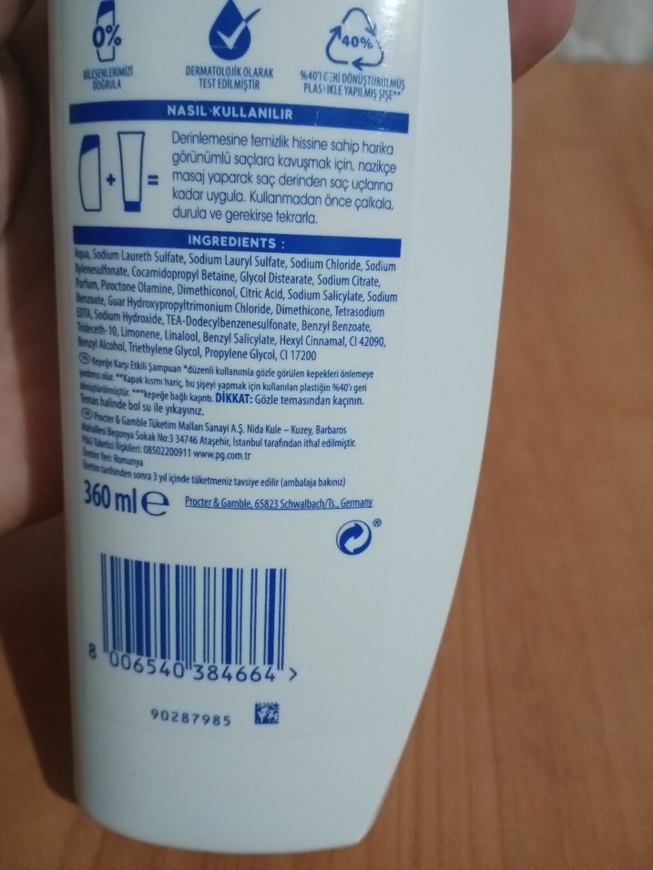 ESKİ TARİHLİ HEAD SHOLDERS MEN ŞAMP. + SAÇ KREMİ - Görsel 5