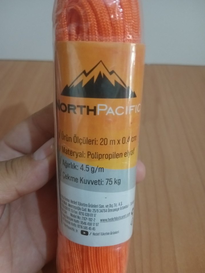NORTH PASİFİK 20 METRE 0.4cm ÇADIR İPİ - SON ÜRÜN - Görsel 4