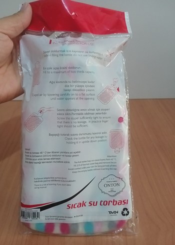 KILIFLI SICAK SU TORBASI - SON 2 ÜRÜN 750ml ORTA BOY - Görsel 3