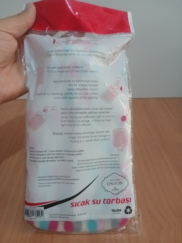 KILIFLI SICAK SU TORBASI - SON 2 ÜRÜN 750ml ORTA BOY - Görsel 3