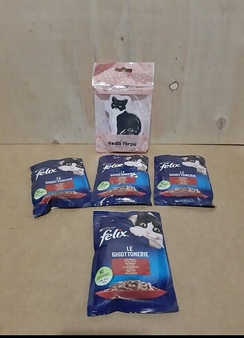 4 PAKET 85g KEDİ MAMASI KEDİ TÖRPÜ HEDİYE 