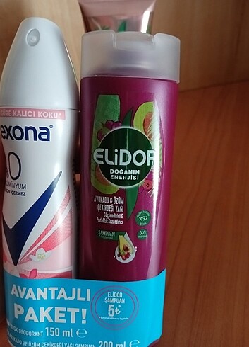 Beden KİŞİSEL BAKIM PAKETİ - REXSONA DEODORANT+ ELIDOR ŞAMPUAN VE SAÇ