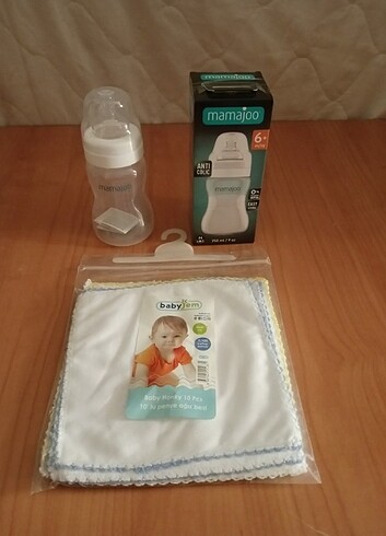 MAMAJOO BİBERON+ BABYJEM AGIZ SİLME BEZİ 10'LU