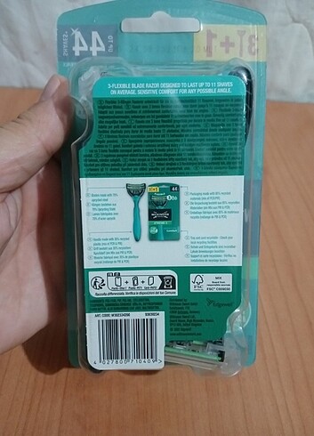 WİLKİNSON 4'LÜ TIRAŞ BIÇAĞI PAKETİ+ BLADE 50ml ROLL ON  - Görsel 5