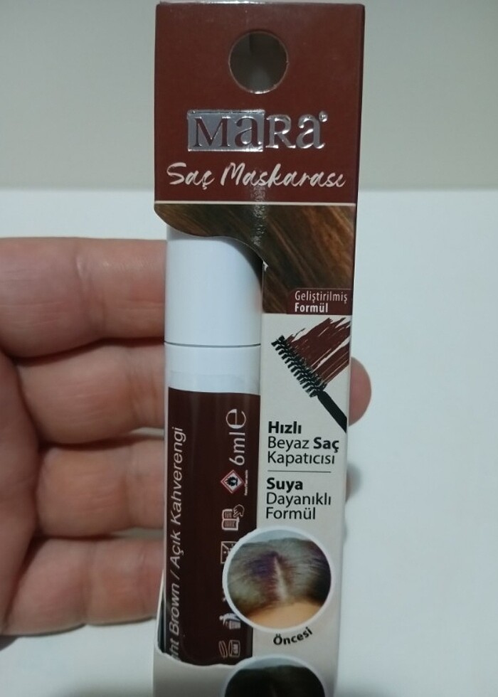 MARA SAÇ MASKARASI -  AÇIK KAHVERENGİ RENK - SON 4 ÜRÜN - Görsel 2