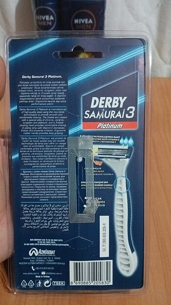 ERKEK BAKIM PAKETİ - NİVEA DUŞ JELİ+ DEO + DERBY 6'LI PAKET - Görsel 7